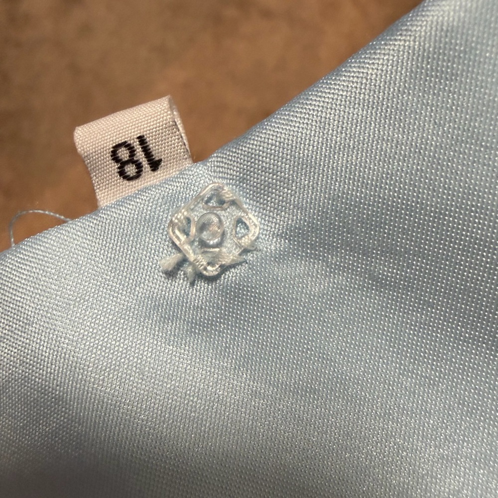 Clarisse Light Blue Layered Tulle Skirt - Picture 9 of 9